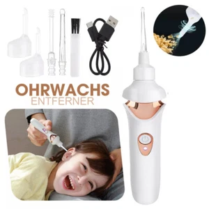 Ear Wax Vacuum Removal Cleaning Kit Electric Ear Cleaner Light Vacuum Suction - Picture 1 of 21
