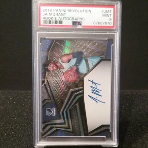Panini Revolution 2019 autógrafos de novato Ja Morant PSA 9 como nuevo - Imagen 1 de 5