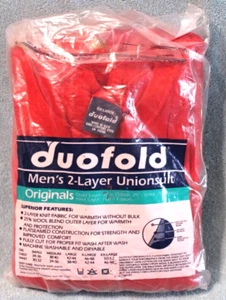 Duofold Mens 2 Layer Red Unionsuit Size 2X Large New Never Worn Made in USA - Picture 1 of 6