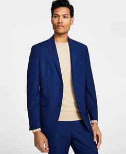 NEW- Kenneth Cole Reaction Techni-Cole Slim Fit Men's Suit Jacket Blue, 42L - Picture 1 of 3