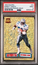 PSA 9 Pop 5 - 1994 Pacific Marquee Prisms #31 Gold Emmitt Smith - HOF *TEXCARDS*