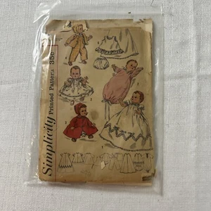Simplicity Patterns 1844 Doll Wardrobe 13.5” - Picture 1 of 6