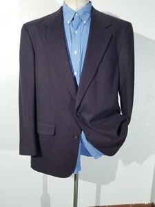 Chaqueta Blazer Abrigo Deportivo Joseph Lymann 46L 100% Cachemira Púrpura Suave Nueva Sin Etiquetas - Imagen 1 de 6
