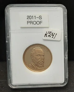 2011 PROOF JAMES GARFIELD PRESIDENTIAL DOLLAR - IN WHITE HOLDER - CLOUDY - K241 - Picture 1 of 2