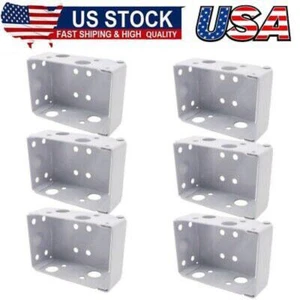 6PCS White Blind Brackets Low Profile Box Mounting Bracket for Window Blinds - Picture 1 of 5