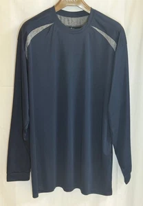 Badger Sport Herren feuchtigkeitsableitend Rundhals Langarm - Mitternachtsblau - 2XL - Bild 1 von 5