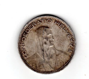 SUISSE SWITZERLAND 5 FRANCS 1923 B BERNE KM.38 ARGENT SILVER - Imagen 1 de 2