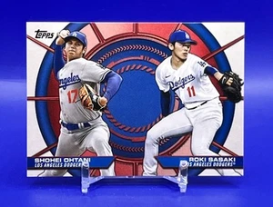 2025 Topps Series 2 #DD-15 Shohei Ohtani & Roki Sasaki – Dynamic Duos Insert - Picture 1 of 2