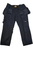 Pantalone Cargo Caterpillar Uomo 34/30 Nero Porta Attrezzi da Lavoro GATTO WorkWear - Foto 1 di 19