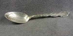 1904 Gleenwood Iowa Mills Co Sterling Silver Souvenir Spoon Antique 19.8 Grams - Picture 1 of 23