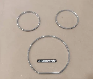 2002 03 04 05 06 for Mercedes W211 E Class Gauge Chrome Dashboard Rim Trim Rings - Picture 1 of 2