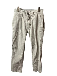 Gap Kids Boys Khaki Flat Front Straight Leg Pants Size 12 Reg. Adjustable Waist - Picture 1 of 6