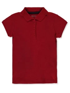 Nautica Girls' S/S Polo Shirt Color: hunter green Size: 7 - Picture 1 of 3