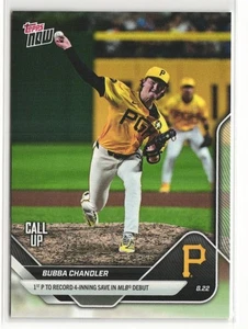 2025 MLB Topps NOW Bubba Chandler 1st P to Record 4-Inning Save in Debut #592 - Picture 1 of 2