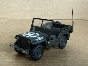Unbranded Willys Jeep CL-2A, US Army, 1:43 Scale, Die Cast, Green, Good Cond. - Picture 1 of 8