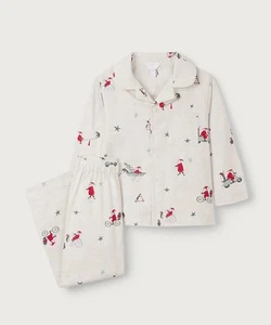 The Little White Company Boys Traditional Father Chrismas Pyjama 3-4 Years -BNWT - Picture 1 of 7