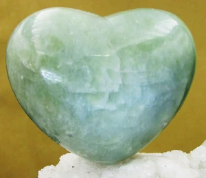 CHINA JADE SERPENTIN XXL Edelstein Herz Handschmeichler 55x50x32 mm Nr.7 - Bild 1 von 2