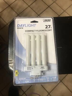 Feit Electric 27 W PL 3.2 in.D X 5.875 in.   L CFL Bulb Daylight Specialty 6500K - Image 1 of 2