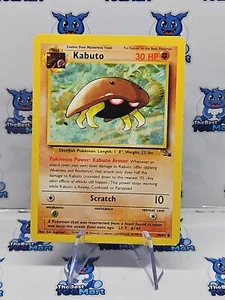 Kabuto 50/62 Fossil Pokemon MP - Picture 1 of 2