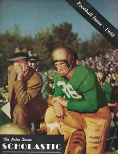 1948 publication Notre Dame Fighting Irish Scholastic Football Review FAIR - Picture 1 of 1
