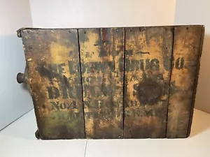 Antico 10 Gal. del 1800? LOEWY DRUG CO 4 N HOWARD ST BALTIMORE MD BROCCA DI LATTA IN LEGNO - Foto 1 di 24