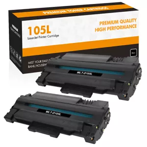 Cartucho de tóner 2PK MLT-D105L compatible para Samsung 105L SCX-4623F ML-1910 2545 - Imagen 1 de 8