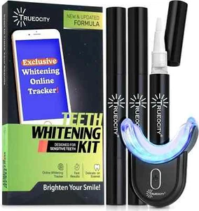 Trueocity Zahnaufhellungsset mit LED Zahnaufhellungslicht & 3 Gelstiften - Bild 1 von 4