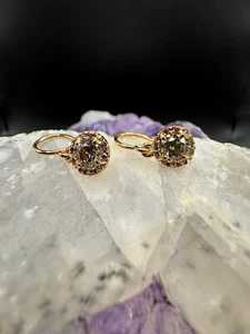 Handgefertigte Schmedding Ohrringe in 18 Karat 750 Roségold mit Fancy Brillanten - Bild 1 von 12