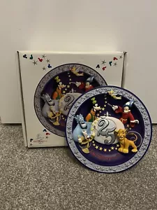 Walt Disney World 25th Anniversary 3D Decoration Plate With Original Box Rare - Picture 1 of 9