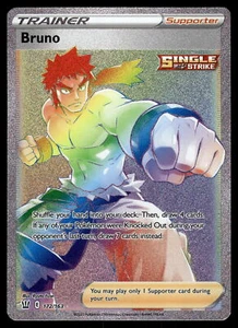 Bruno (Secret) NM 172/163 SWSH05: Battle Styles Pokemon Card - Picture 1 of 2