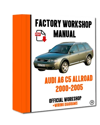 OFFICIAL WORKSHOP Manual Service Repair Audi A6 Allroad C5 2000 - 2005 - Image 1 of 4