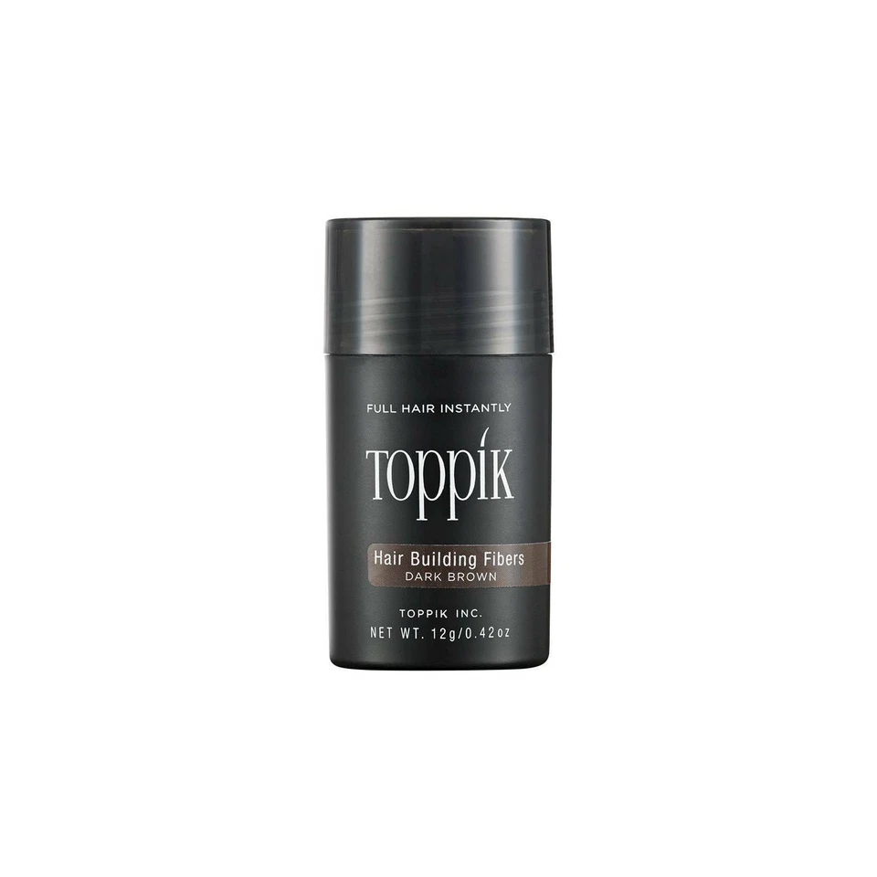 TOPPIK Hair Building Fibers, Dark Brown - 0.42oz.