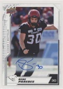 2020 Upper Deck CFL Autograph Auto 157 Rene Paredes Calgary Stampeders D 1:40 - Picture 1 of 1