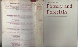 The book of pottery and porcelain volume #1 1944 warren cox crown pub hc/dj - Imagen 1 de 12
