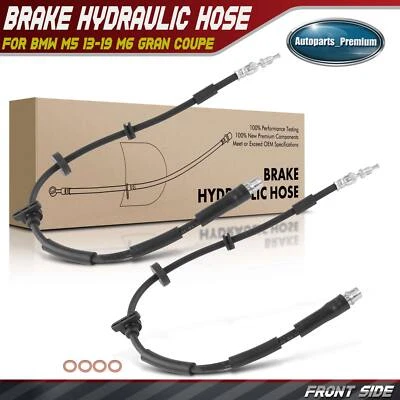 2x Manguera hidráulica de freno lateral delantero para BMW M5 2013-2019 M6 12-18 M6 Gran Coupé Foto 1 de 4