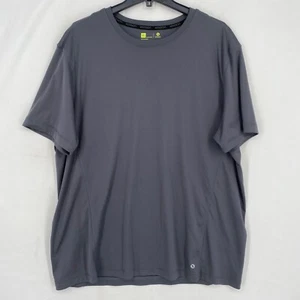 Xersion Mens Size XL Active Wear T-Shirt Dark Gray Short Sleeves 100% Polyester - Picture 1 of 6