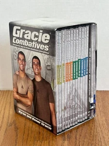 Gracie Combatives DVD 13 Disc Set w/ Two Handbooks and Fight Chart Exc Condition - Picture 1 of 12