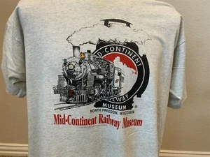 Vintage 90er Mid-Continent Railway Museum North Freedom, Wisconsin Zug T-Shirt XL - Bild 1 von 5