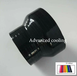 Black For ID:60mm To 80mm Straight Silicone Hose Coupler Tube New  - Imagen 1 de 6