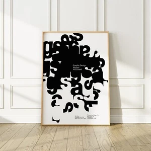 Armin Hofmann 1967 Exhibition Poster, Graphic Design Alumni Basel, No Frame - Picture 1 of 5