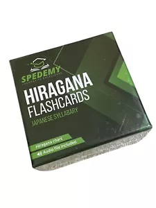 NEW-SEALED Spedemy Hiragana Chart/Flash cards Japanese Syllabary Audio File Inc - Picture 1 of 5