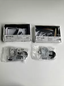 Menge 4 IKEA Betydlig Wand Gardinenstange Halterungen 602.172.28 & Haken 502.198.93 - Bild 1 von 13