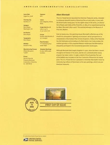 #0832 42c Albert Bierstadt Stamp #4346 Souvenir Page - Picture 1 of 1