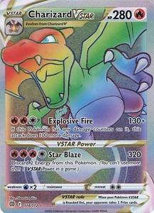 Charizard VSTAR (Segreto) #174/172 SWSH09: Pokemon Stelle Brillanti - Foto 1 di 2