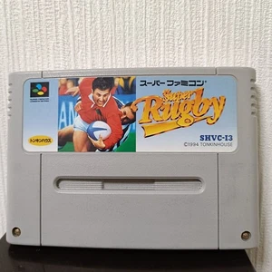 Used SFC Super Rugby Software only Super Famicom Super Family Computer Game JPN - Picture 1 of 7