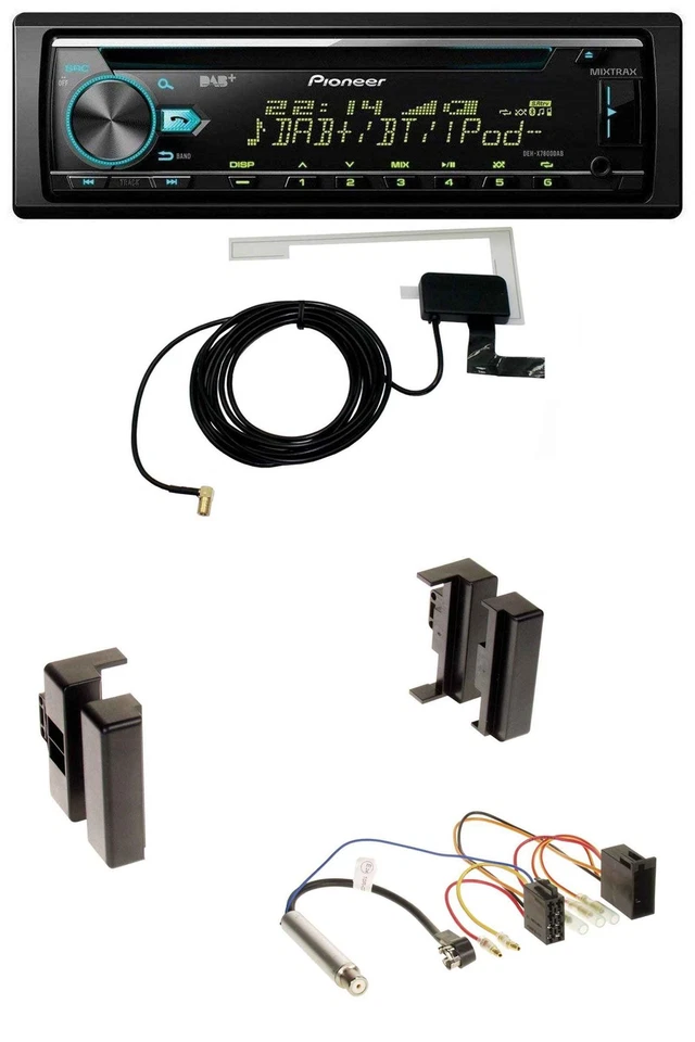 Pioneer MP3 AUX CD USB DAB Autoradio für Audi A4 B5 bis 99 A6 C4 bis 97 A8 D2 bi - Bild 1 von 4