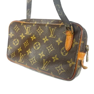 Auténtico bolso de hombro Louis Vuitton M51828 Pochette Marly bandolera monograma - Imagen 1 de 22