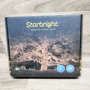 Starbright  LED Solar String Outdoor Lights - 2 Pack,  Warm White - Picture 1 of 5