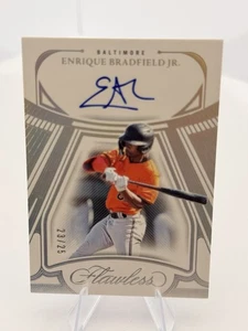 ENRIQUE BRADFIELD Jr SILVER DRAFT SIGNATURE 23/25 2024 Panini Flawless #DS-EBJ - Picture 1 of 3