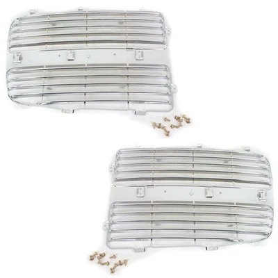 For 02-05 Ram Pickup Truck Billet Type Front Grille Grill Chrome Insert PAIR SET Foto 1 de 4